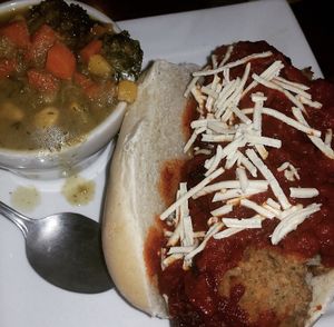 Vegan Eggplant Meatball Sub at The Angry Baker - Olde Towne East in Columbus