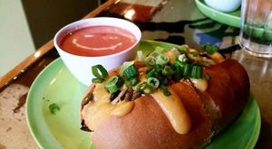 Sandwich and soup at The Angry Baker - Olde Towne East in Columbus