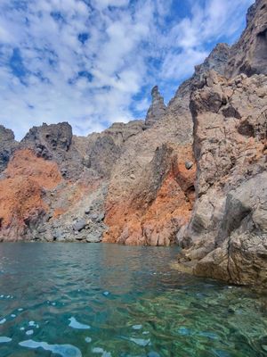 Another lagoon to paddle, snorkel and swim at at Eco Sailors in Lipari