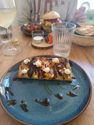 Torta salata con ricotta vegetale at Le Rouge-gorge Restaurant in Menton