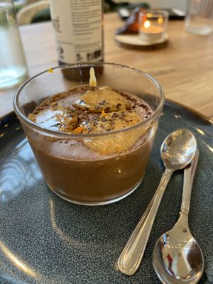 Chocolate dessertt  at Le Rouge-gorge Restaurant in Menton