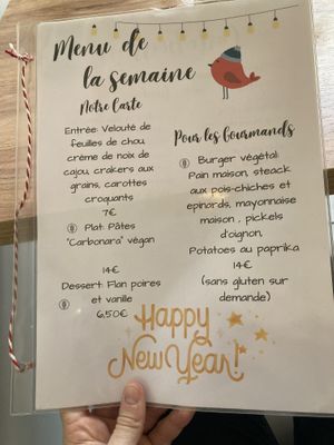 Menu   at Le Rouge-gorge Restaurant in Menton