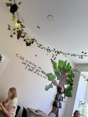 Cute decor!  at Le Rouge-gorge Restaurant in Menton