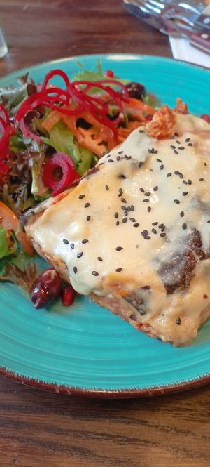 Lasagne at Nomi the Karakal in Malmo