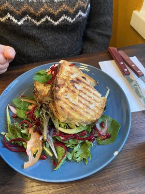 Varm macka 🥪  at Nomi the Karakal in Malmo
