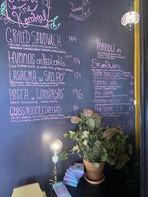 Would be great with paper menus for moms with strollers   at Nomi the Karakal in Malmo