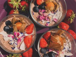 Chocolate & tahini chia pudding ☺️  at Nomi the Karakal in Malmo