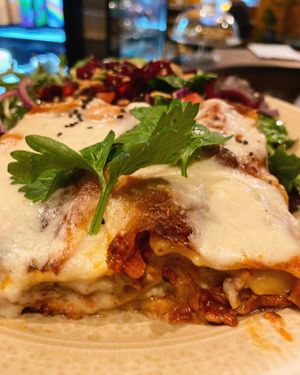 Top seller - LASAGNA - for vegans, people with allergies (lactose, gluten, nuts, eggs) - meat eaters - everyone loves it 🌻  at Nomi the Karakal in Malmo