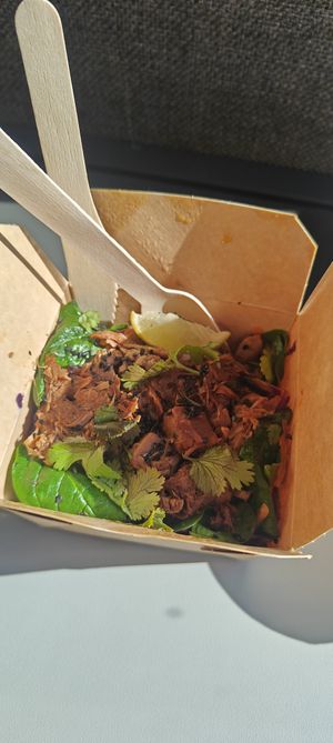 Jackfruit noodle salad at Nomi the Karakal in Malmo