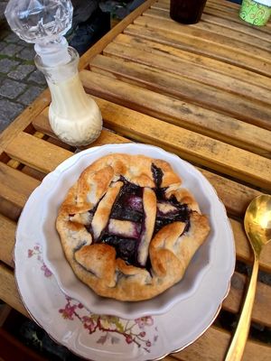 Loved there blueberry pie, one of the best ive had! at Nomi the Karakal in Malmo