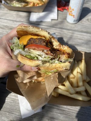 Cali Burger   at No Ragrets  - Vegan Scratch Kitchen in Wichita