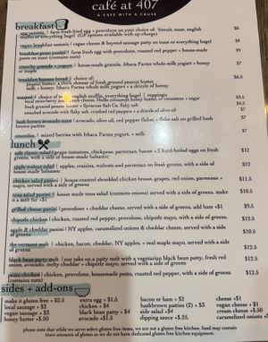   at Cafe at 407 in Liverpool