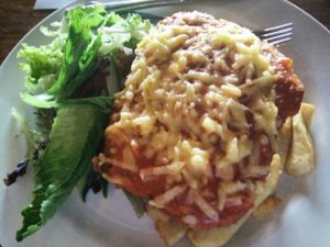 Standard Vegan Parma at Cornish Arms in Brunswick