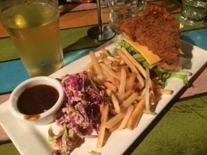 vegan double down at Cornish Arms in Brunswick