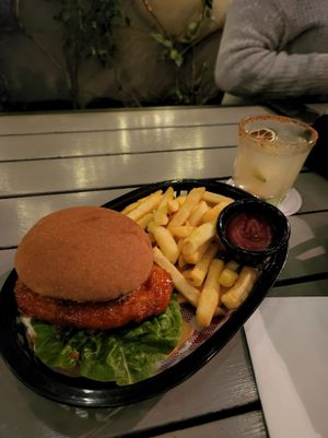Buffalo Chicken Burger - $22 at Cornish Arms in Brunswick