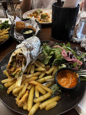 Vegan souvlaki (partially eaten oops)   at Cornish Arms in Brunswick