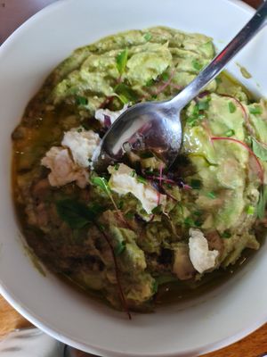 Zacchery Bird kitchen takeover: avo with feta at Cornish Arms in Brunswick