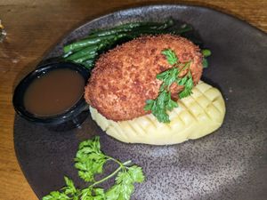 Chicken Kiev at Cornish Arms in Brunswick