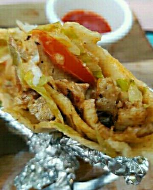 souvlaki at Cornish Arms in Brunswick