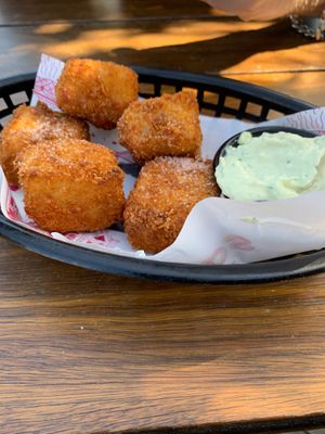 Mac and cheese balls at Cornish Arms in Brunswick