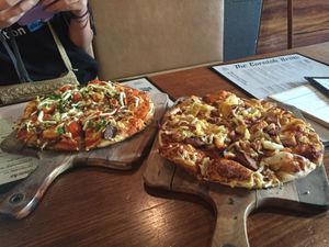 Tasty vegan pizza! at Cornish Arms in Brunswick