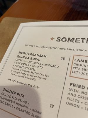 More menu options then just this!  at Riff Raff Brewing Company in Pagosa Springs