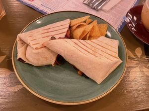 Vegan burrito - Muro Lounge, Hexham  at Muro Lounge in Hexham