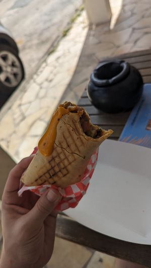 Wrap that became veganized at request at Wonderfood by Dé in Marigot