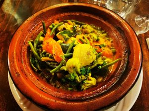 Tajine aux légumes at La Kasbah in Brussels
