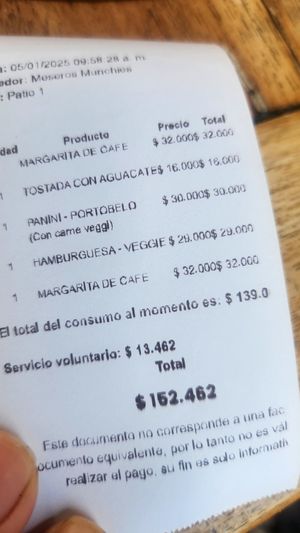 Precio final at Munchies Brunch in Santa Marta
