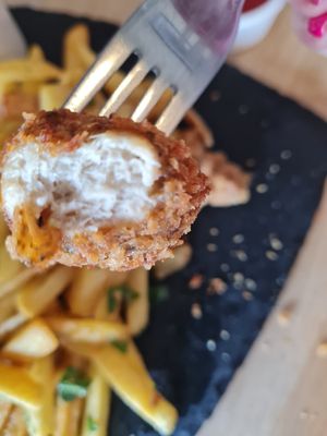 Popcorn chicken at Samphire Brasserie in Plymouth