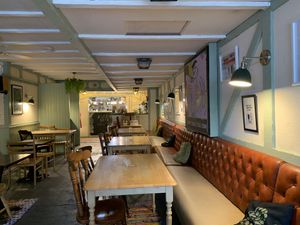 Samphire brasserie dining area at Samphire Brasserie in Plymouth