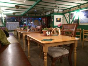 Restaurant interior at Samphire Brasserie in Plymouth