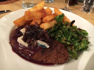 V Bone Steak at Samphire Brasserie in Plymouth