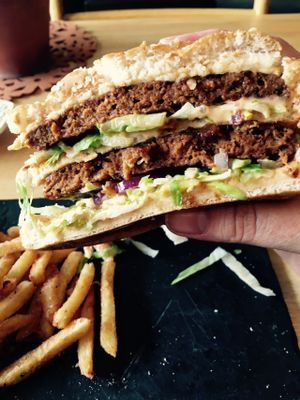 Double joy! at Samphire Brasserie in Plymouth