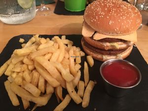 Big Mac & Fries Samphire style - Taken by my SW England contact Mr P the Green at Samphire Brasserie in Plymouth