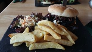 Vegan junk food at Samphire Brasserie in Plymouth