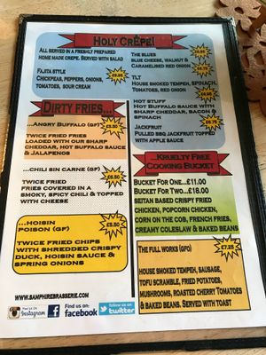 Lunch menu 1 at Samphire Brasserie in Plymouth