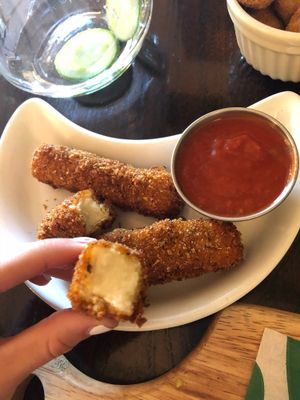 Brie ‘cheese’ sticks  at Samphire Brasserie in Plymouth