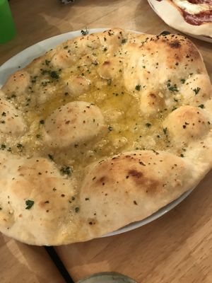 Garlic bread  at Samphire Brasserie in Plymouth