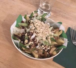 Hoisin poison dirty fries  at Samphire Brasserie in Plymouth