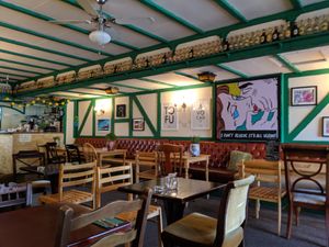 interior at Samphire Brasserie in Plymouth