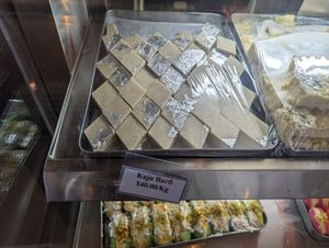 Vegan sweets at Bolina Indian Sweets and Restaurant in Hastings