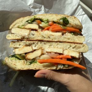 tofu banh mi  at Mendocino Farms - Craftsman Way in San Diego