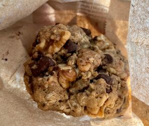 Chocolate chip oatmeal walnut cookie   at In Er G Plant Alchemy in Victoria