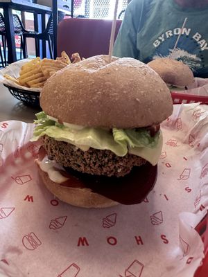 Vegan Burgers  at Sideshow Burgers in Kyneton