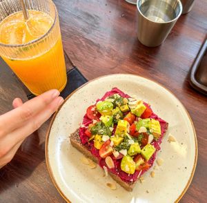 Hummus Toast at Fika Cafe in Hoi An