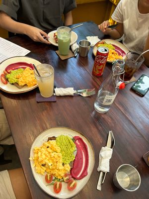 Avo Toast with Hummus at Fika Cafe in Hoi An