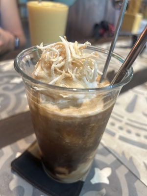 Coconut coffee  at Fika Cafe in Hoi An