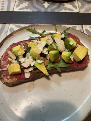 Beet toast   at Fika Cafe in Hoi An